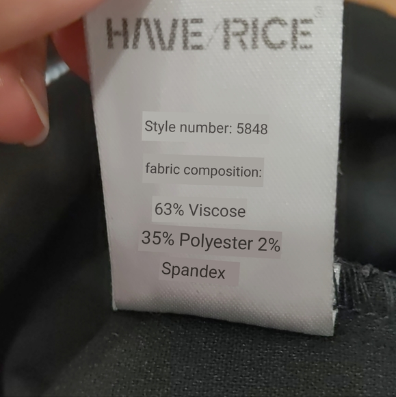 Black Midi Skirt with Front Slit Size XS/S - Picture 7 of 8